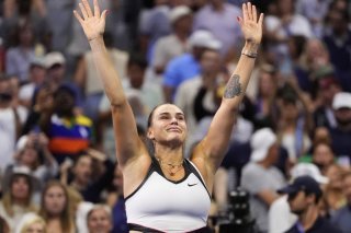 Aryna Sabalenka aux anges après avoir battu Anisimova en finale de l'US Open KEYSTONE/AP/Yuki Iwamura